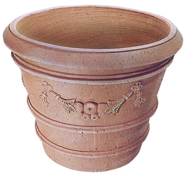 Vaso a Calice Festonato in Terracotta