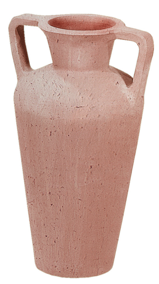 Vaso in terracotta anfora tagliata